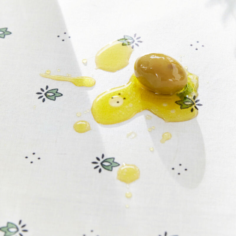Mediterrane Oliven-Tischdecke mit Fleckschutz Bild 3