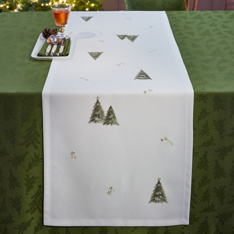 Weihnachts-Stickereien Julia Shop Tischläufer - mit Grote Fleckgeschützter