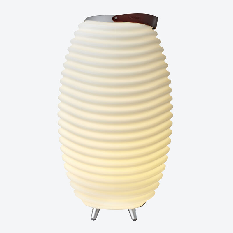 Lautsprecherbox-Lampe mit eindrucksvollem Klang und dimmbarem Licht