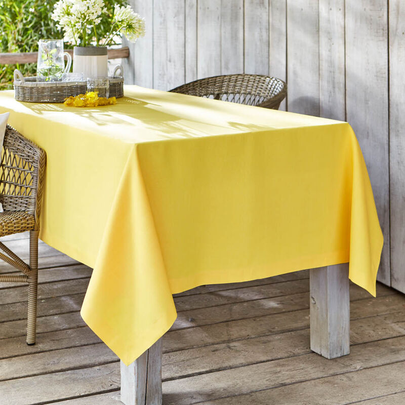 Unifarbene Melange-Tischdecken mit Fleckschutz
