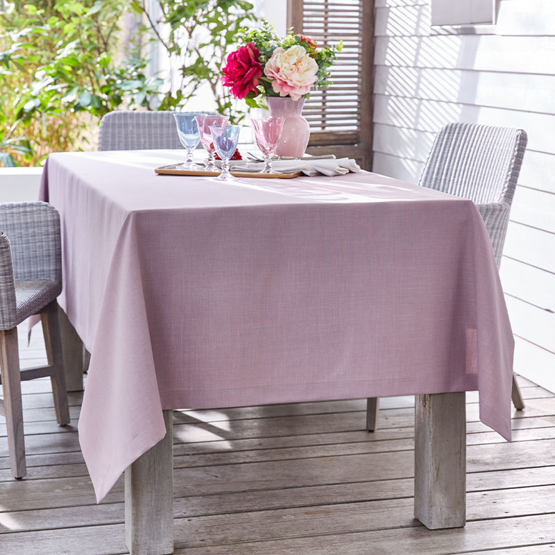 Unifarbene Melange-Tischdecken mit Fleckschutz