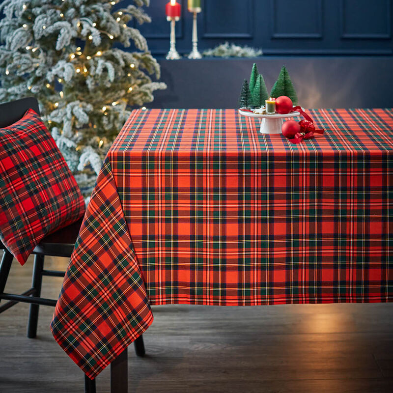 Julia - Grote Schottenkaro mit Weihnachtliche Tischdecke Shop