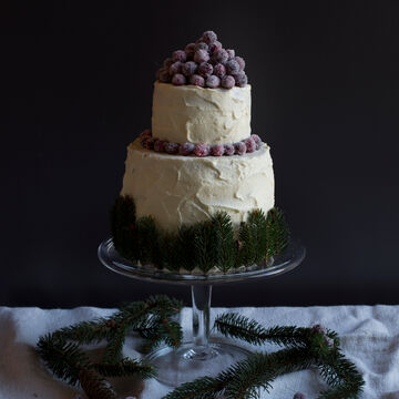 Produktbild fr 'Winter Wonderland-Torte mit Cranberrys'