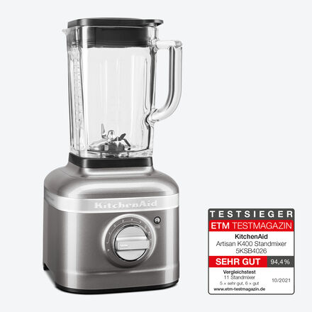 Produktbild fr 'KitchenAid Standmixer Artisan Power Plus: Priert pulverfein, Passieren berflssig'