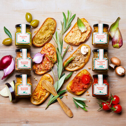 Produktbild fr 'Original sditalienische Bruschetta aus rein natrlichen Zutaten'